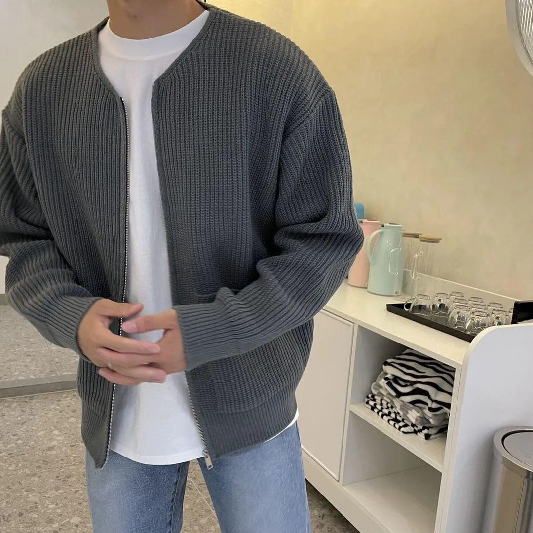 Lyxig och trendig stickad cardigan