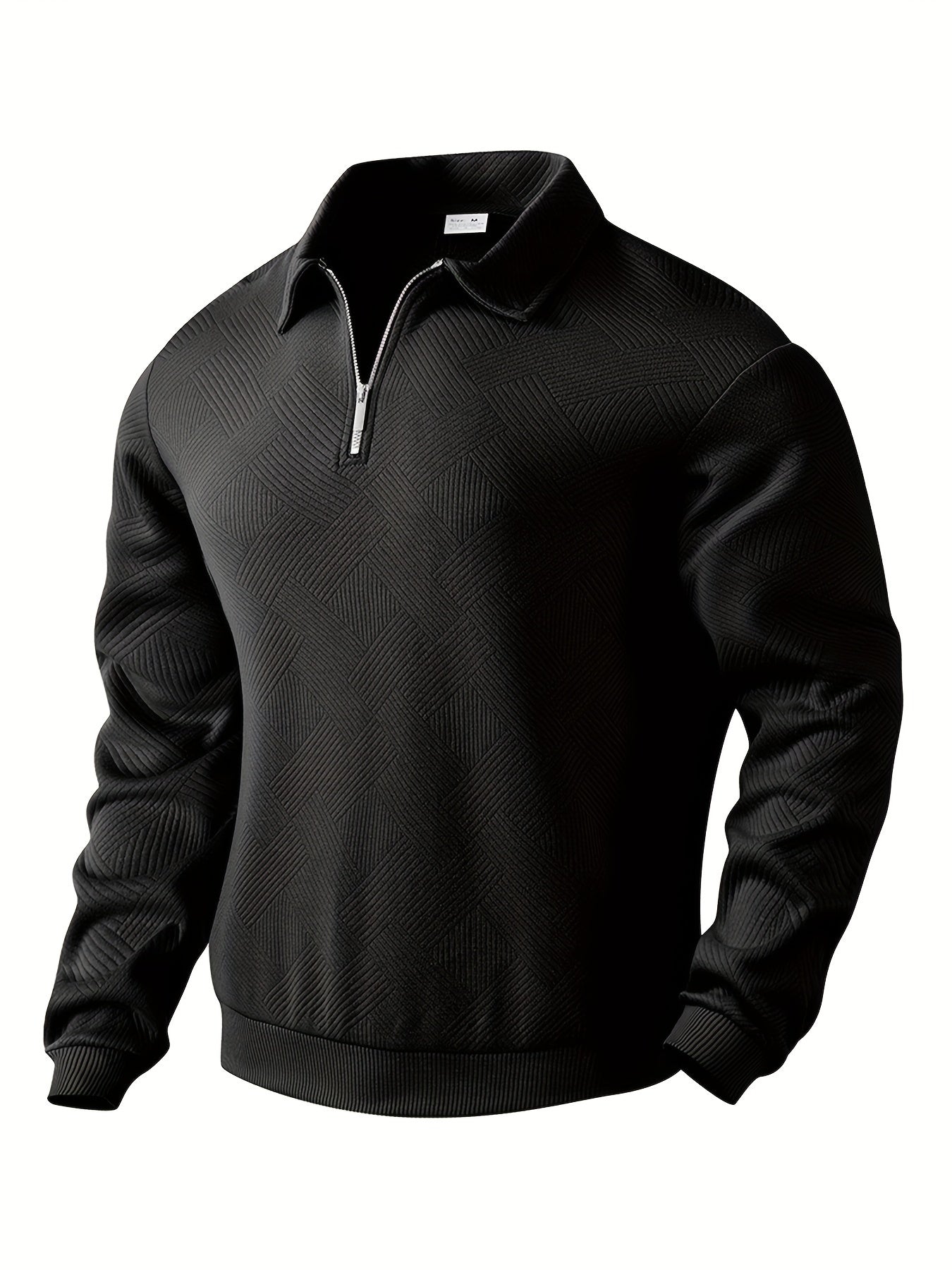Oscar - Vintage Zip-Up Trui med geometrisk design