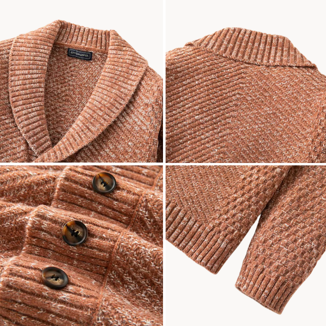 Sartori cardigan med sjalkrage