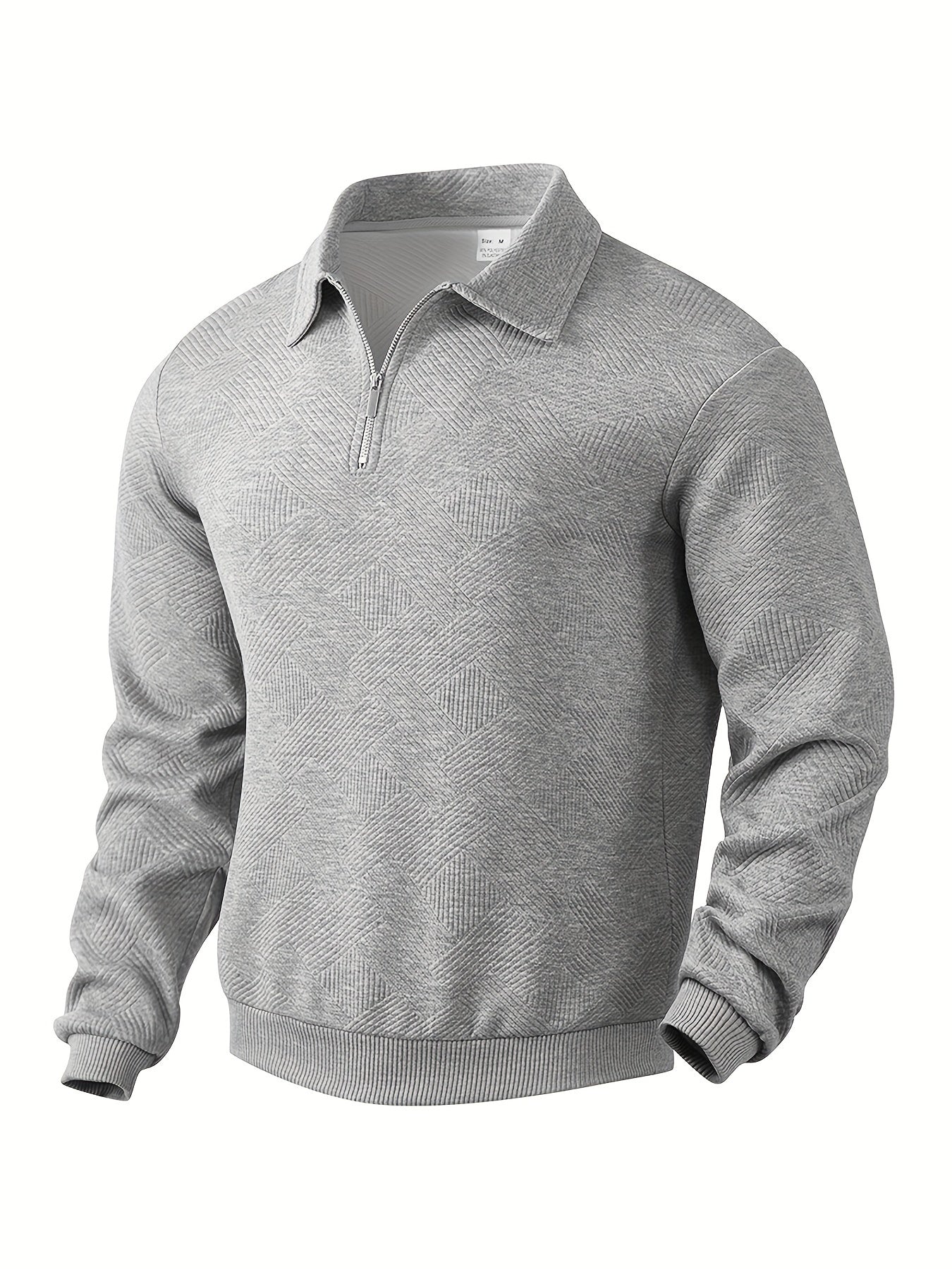Oscar - Vintage Zip-Up Trui med geometrisk design