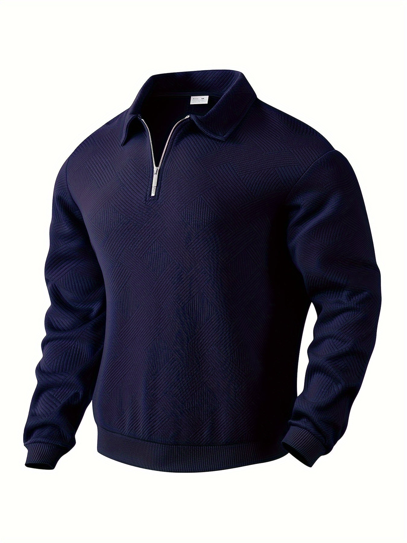 Oscar - Vintage Zip-Up Trui med geometrisk design