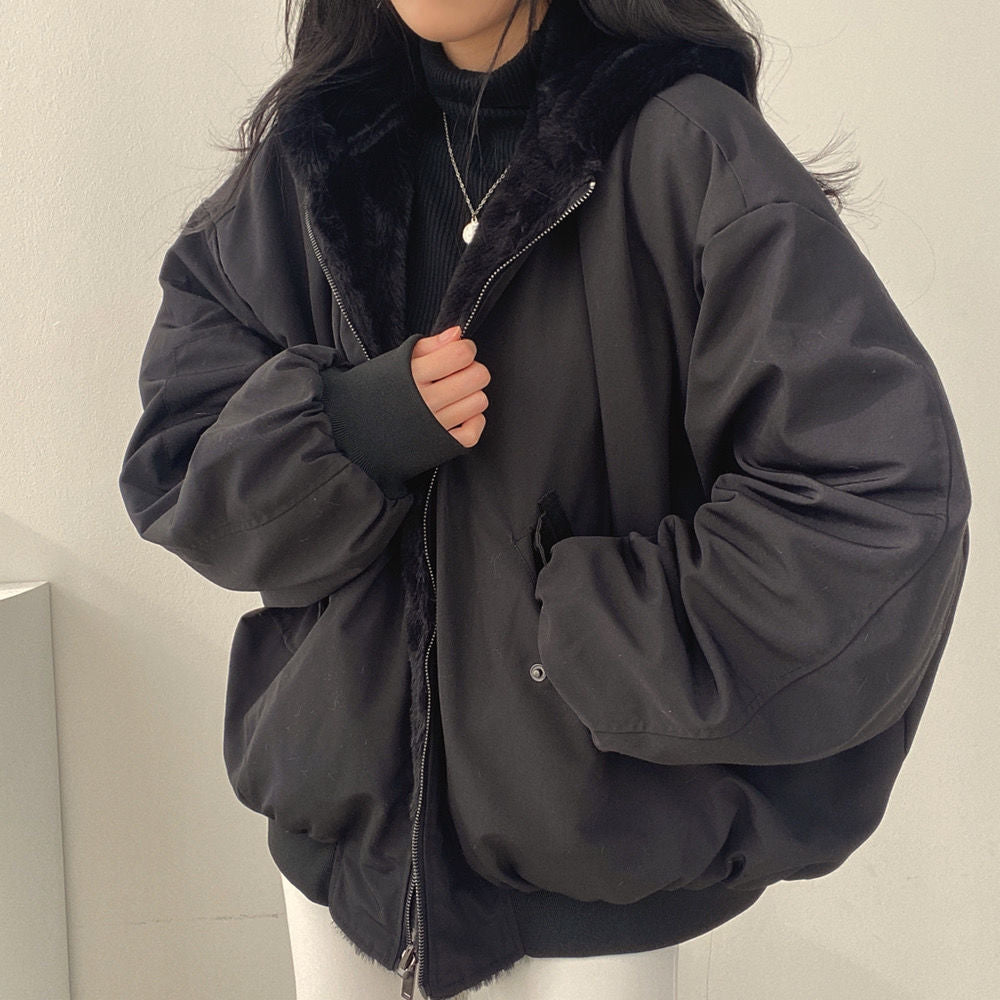 Shanina - Vändbar fodrad bomberjacka