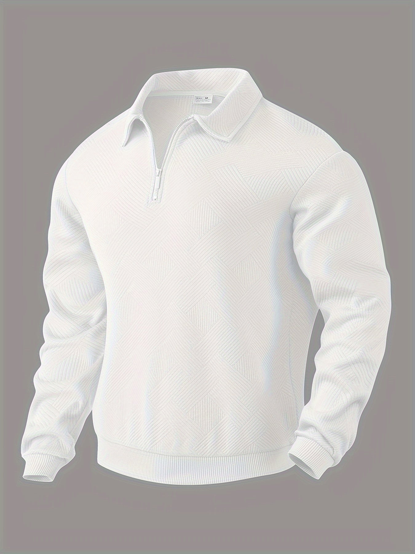 Oscar - Vintage Zip-Up Trui med geometrisk design