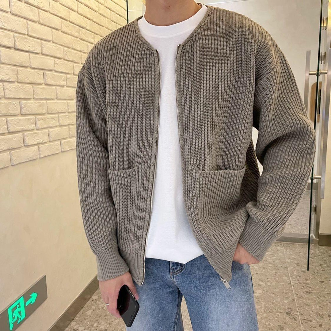Lyxig och trendig stickad cardigan