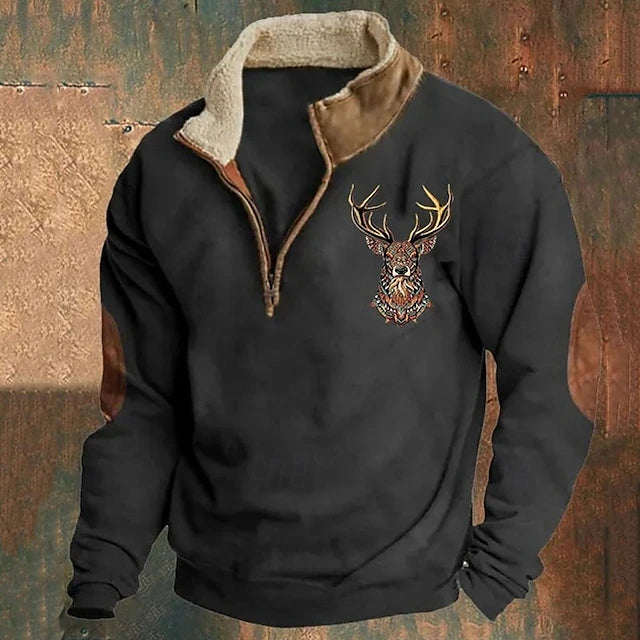 Lukas | Quarter Zip-Up Pullover med dragkedja