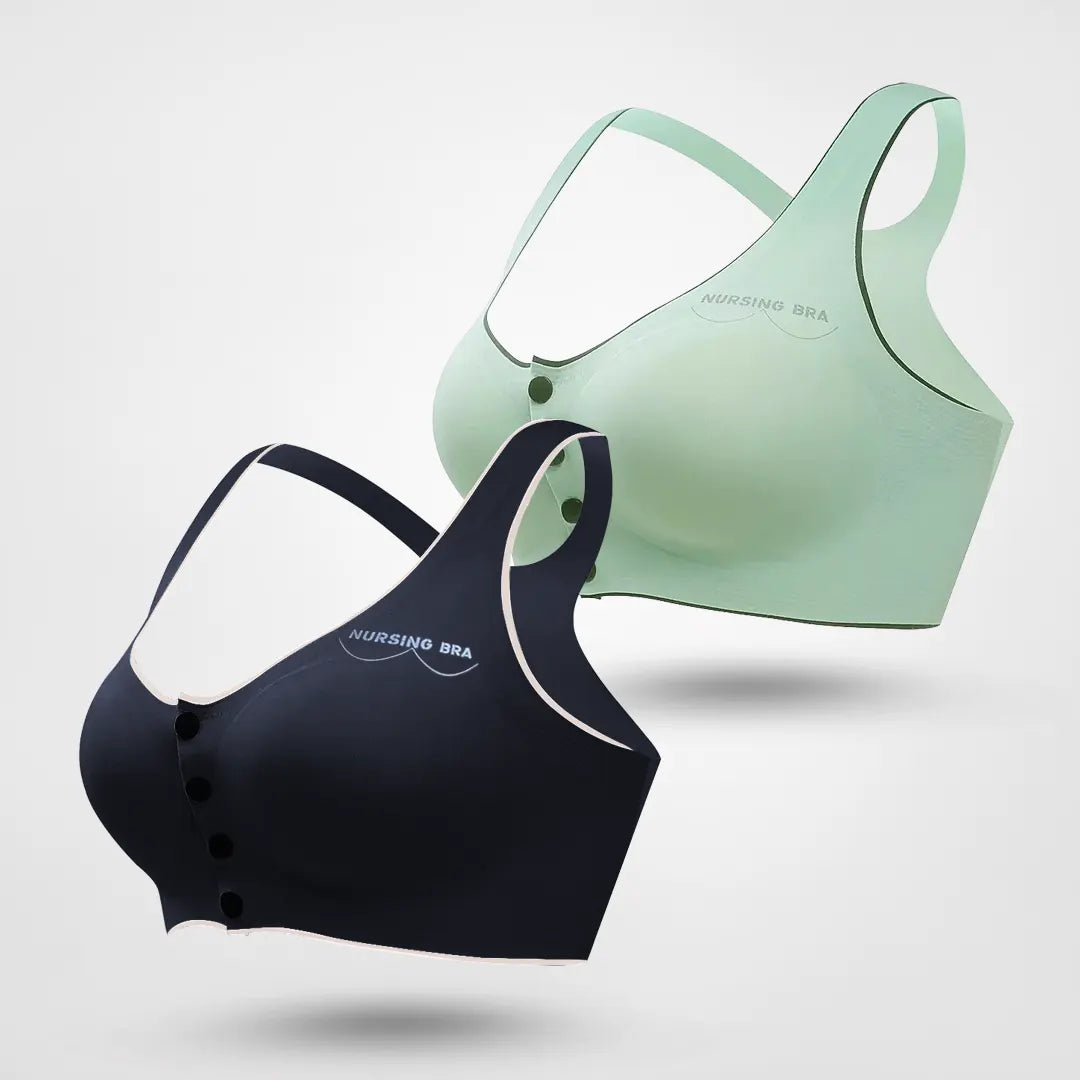 2022 New Ice Silk Front Button Sleeping Yoga BH (1+1 Gratis)