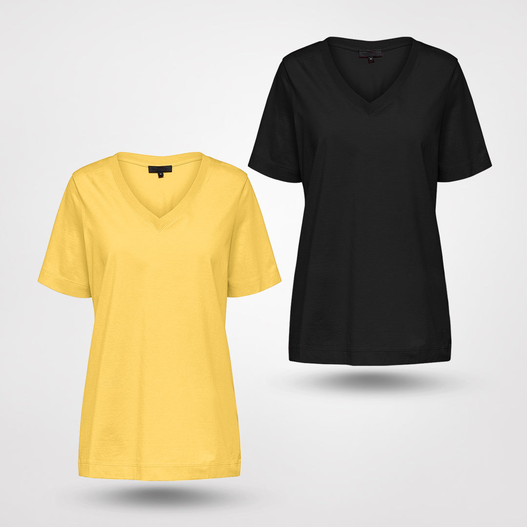 Emma V-ringad t-shirt (1+1 Gratis)