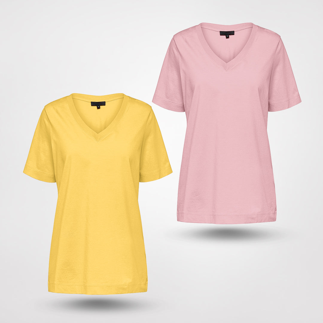 Emma V-ringad t-shirt (1+1 Gratis)