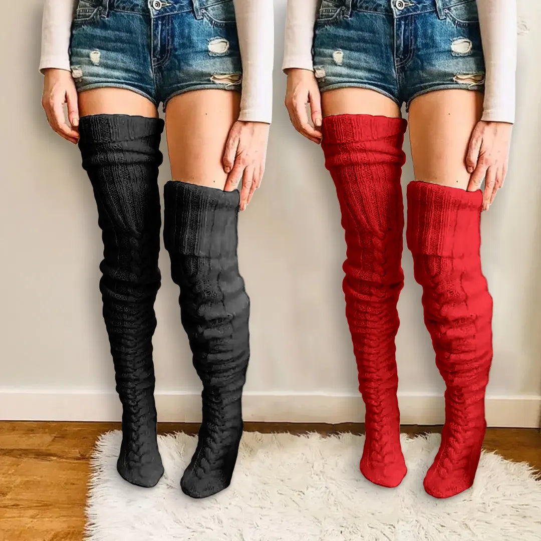 MySock | Tjocka lårhöga vinterstrumpor (1+1 Gratis)