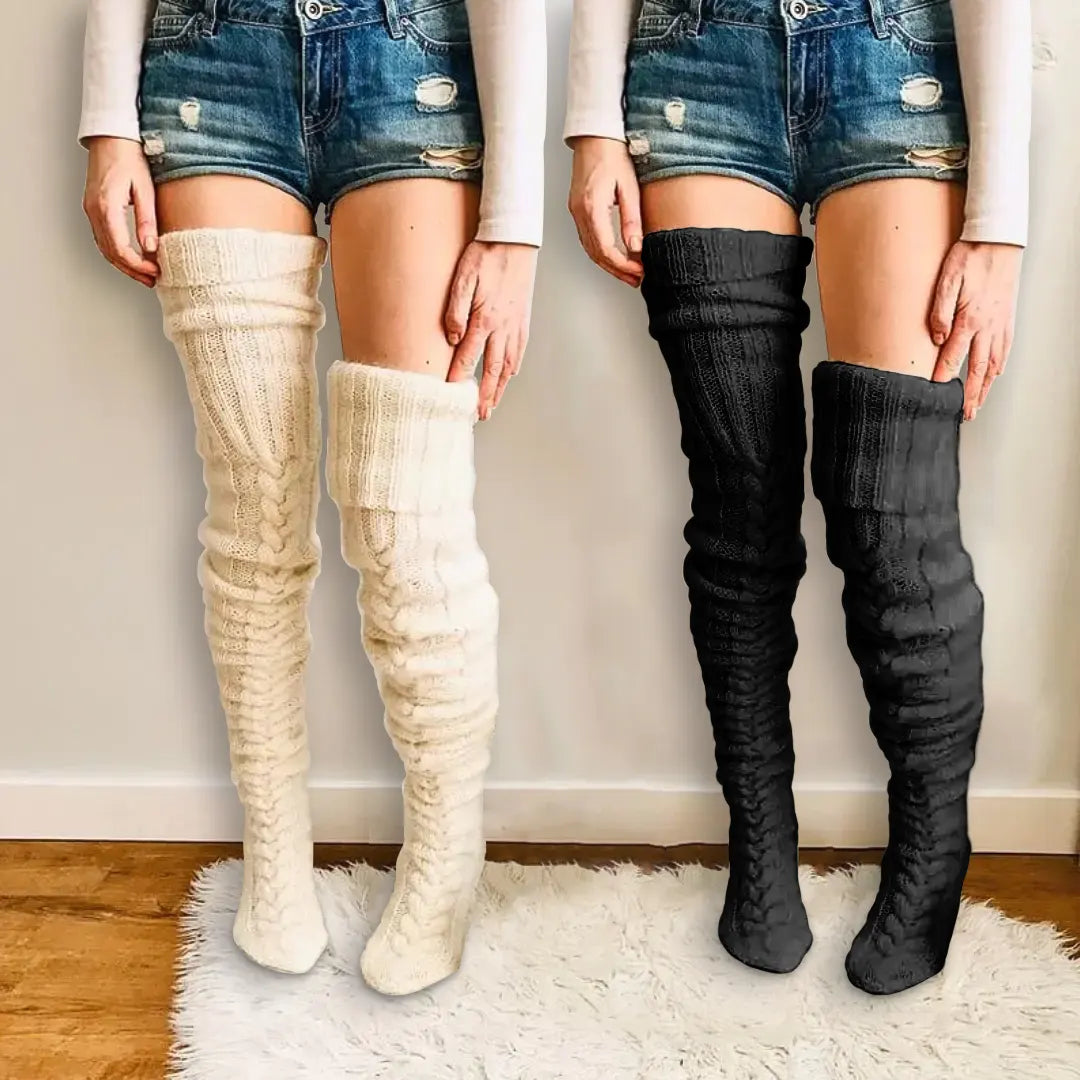 MySock | Tjocka lårhöga vinterstrumpor (1+1 Gratis)
