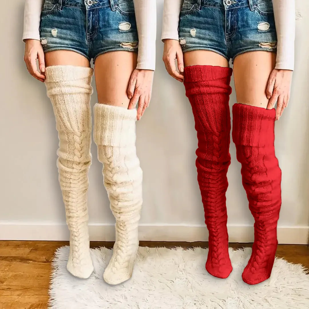 MySock | Tjocka lårhöga vinterstrumpor (1+1 Gratis)