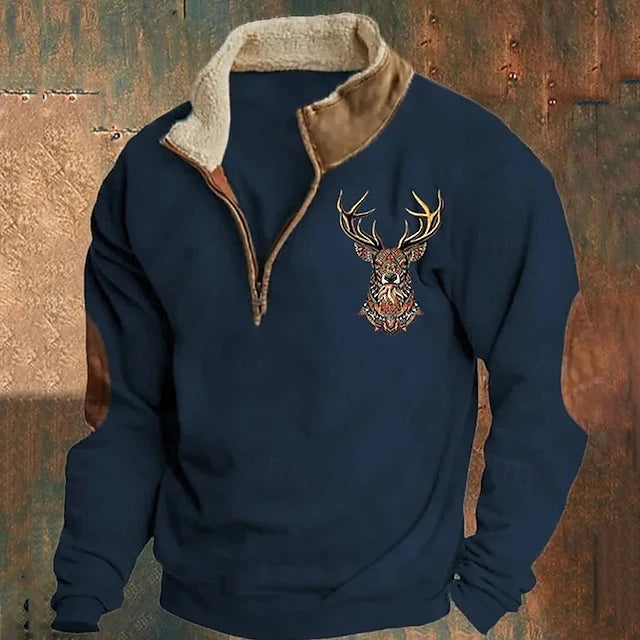 Lukas | Quarter Zip-Up Pullover med dragkedja