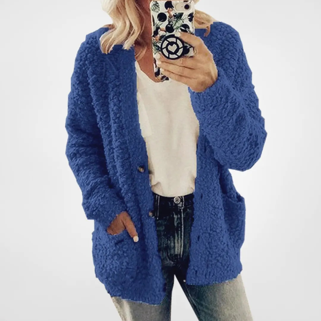 Höst- och vinter plus size casual velvet kofta