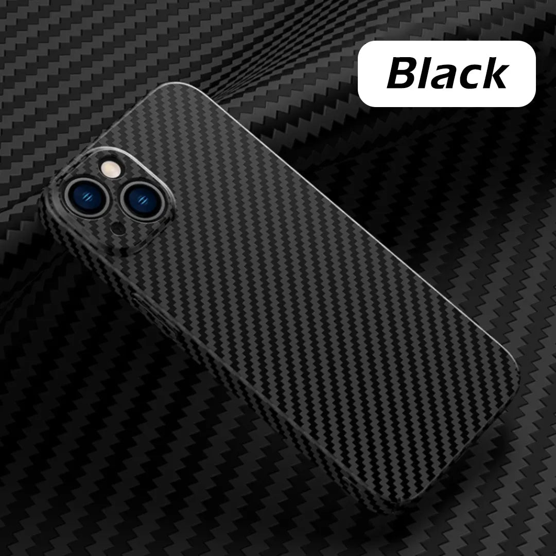 iPhone skal med magnetisk trådlös laddning och kolfiber textur