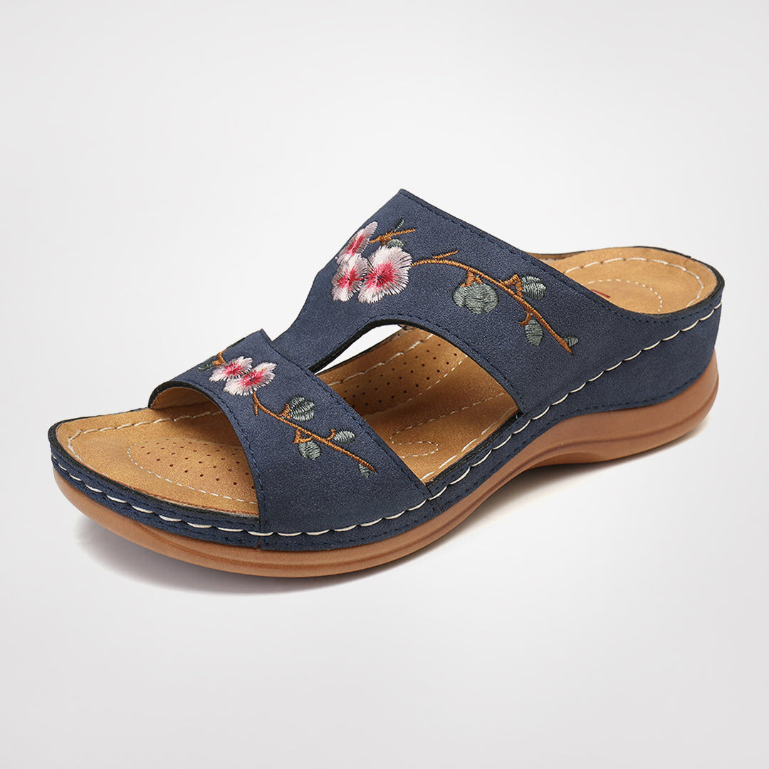 Bekväma blommiga sandaler