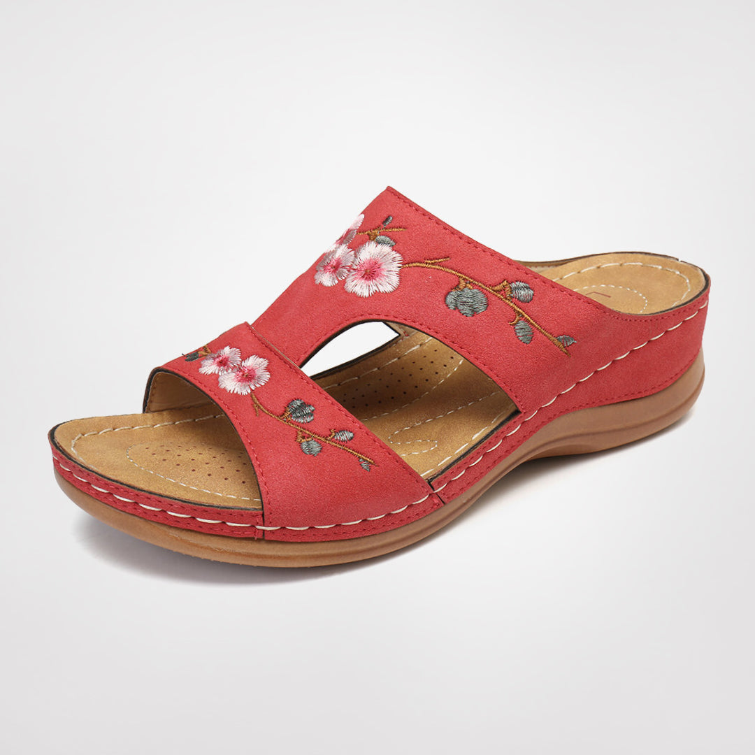 Bekväma blommiga sandaler