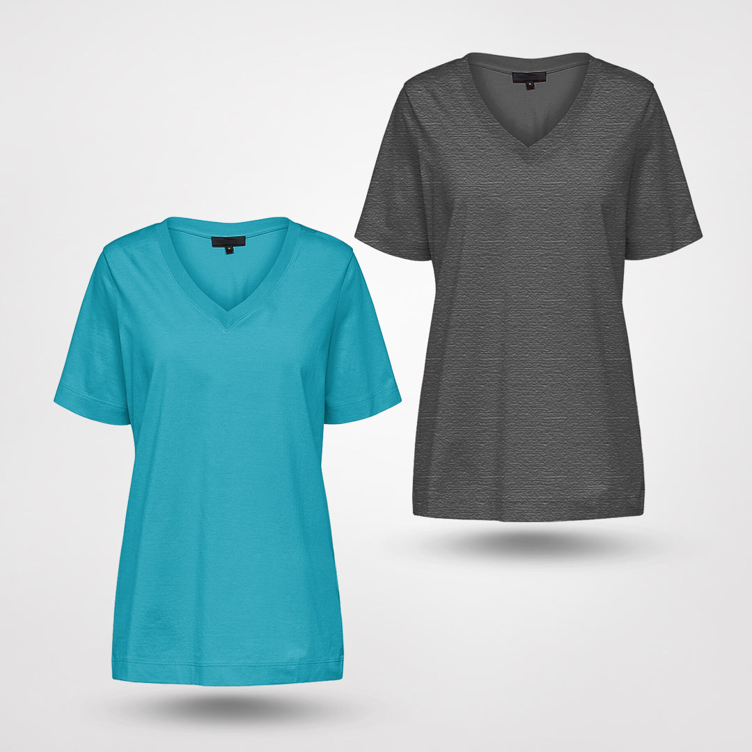 Emma V-ringad t-shirt (1+1 Gratis)