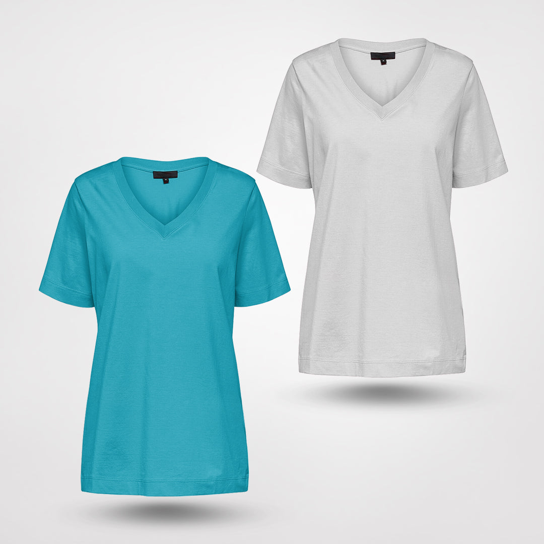 Emma V-ringad t-shirt (1+1 Gratis)