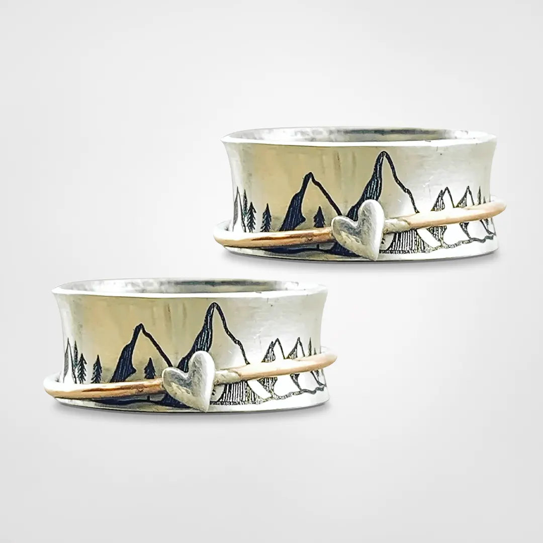 Keep Climbing Motivation Spinner Ring (1+1 Gratis)