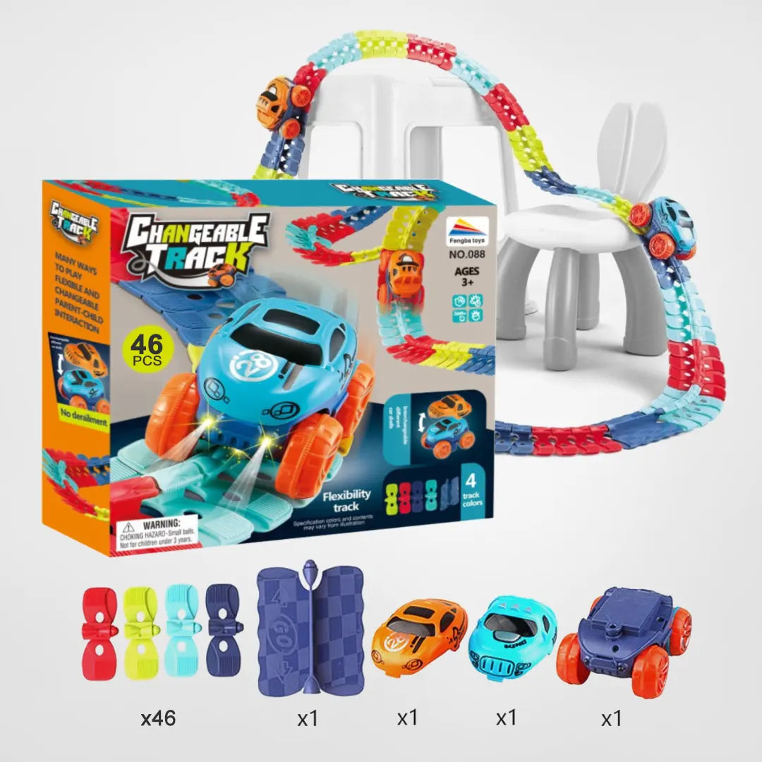 KidsCarPlay - Magnetisk bilspel bana l Lek var som helst