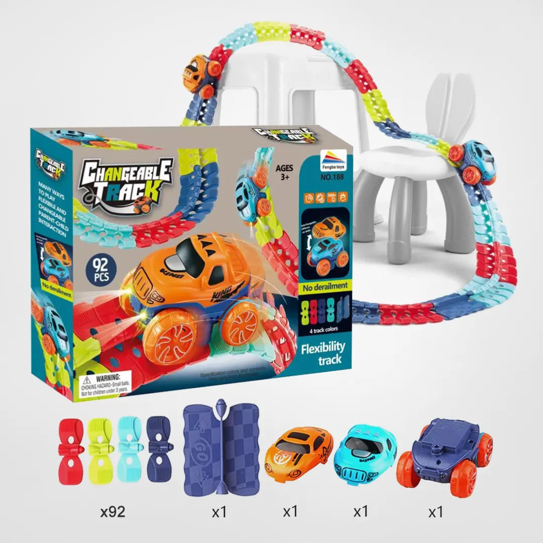 KidsCarPlay - Magnetisk bilspel bana l Lek var som helst