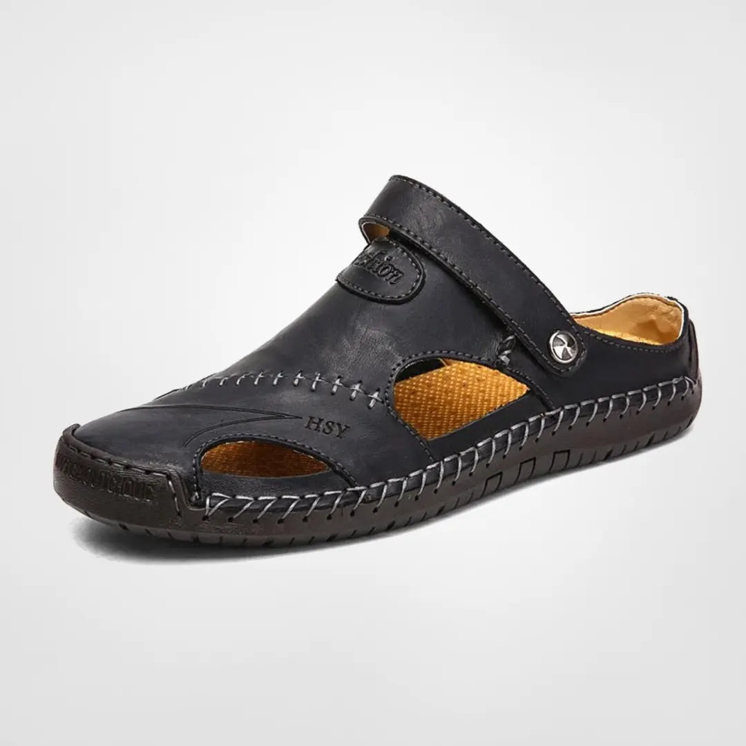 Klassiska sandaler i veganläder