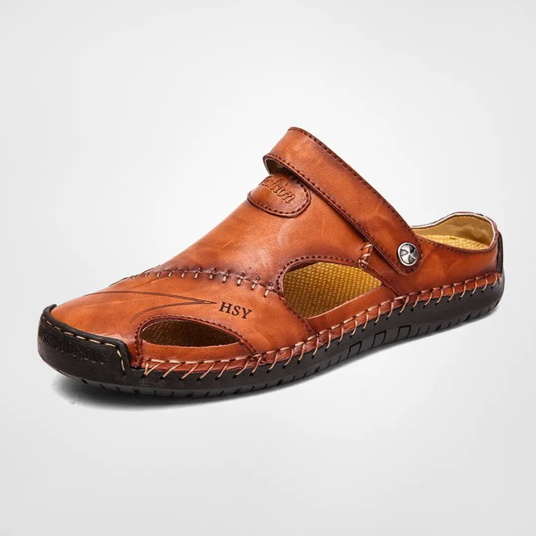 Klassiska sandaler i veganläder