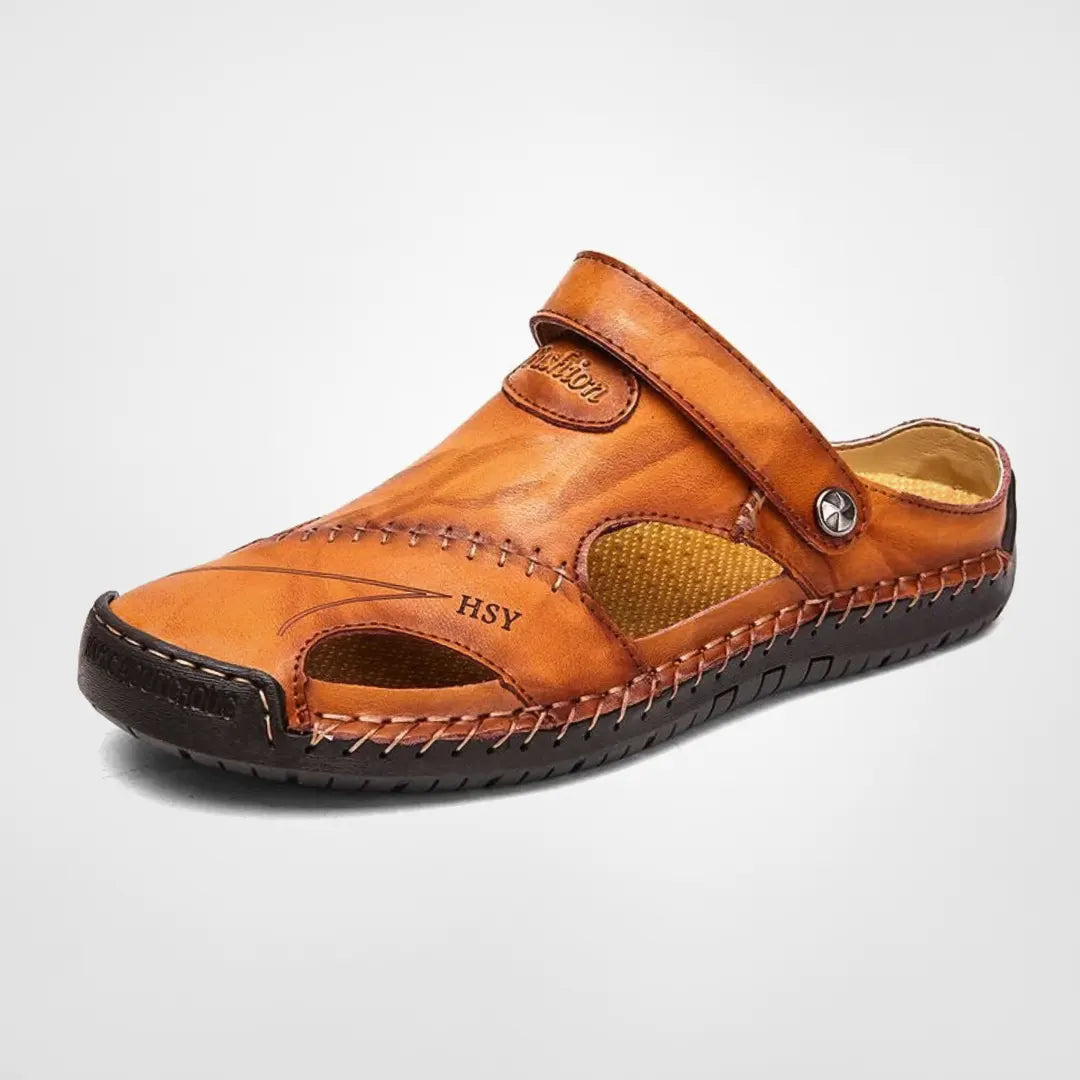 Klassiska sandaler i veganläder