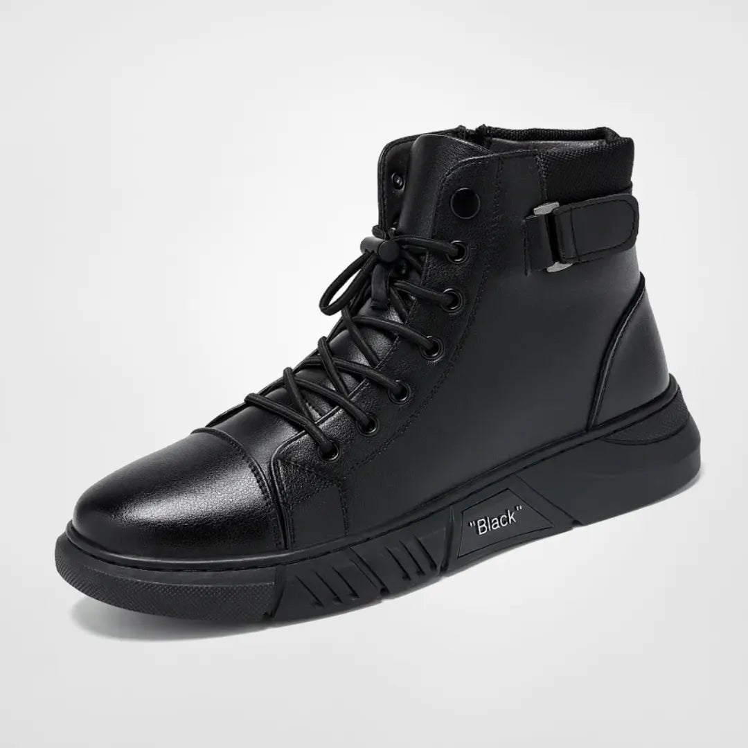 Mångsidiga casual veganläder boots för män