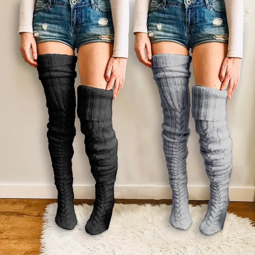 MySock | Tjocka lårhöga vinterstrumpor (1+1 Gratis)