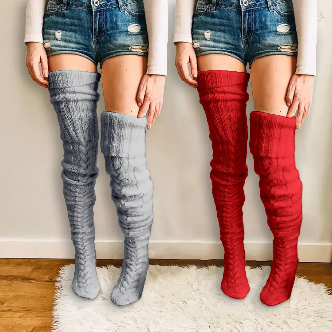 MySock | Tjocka lårhöga vinterstrumpor (1+1 Gratis)