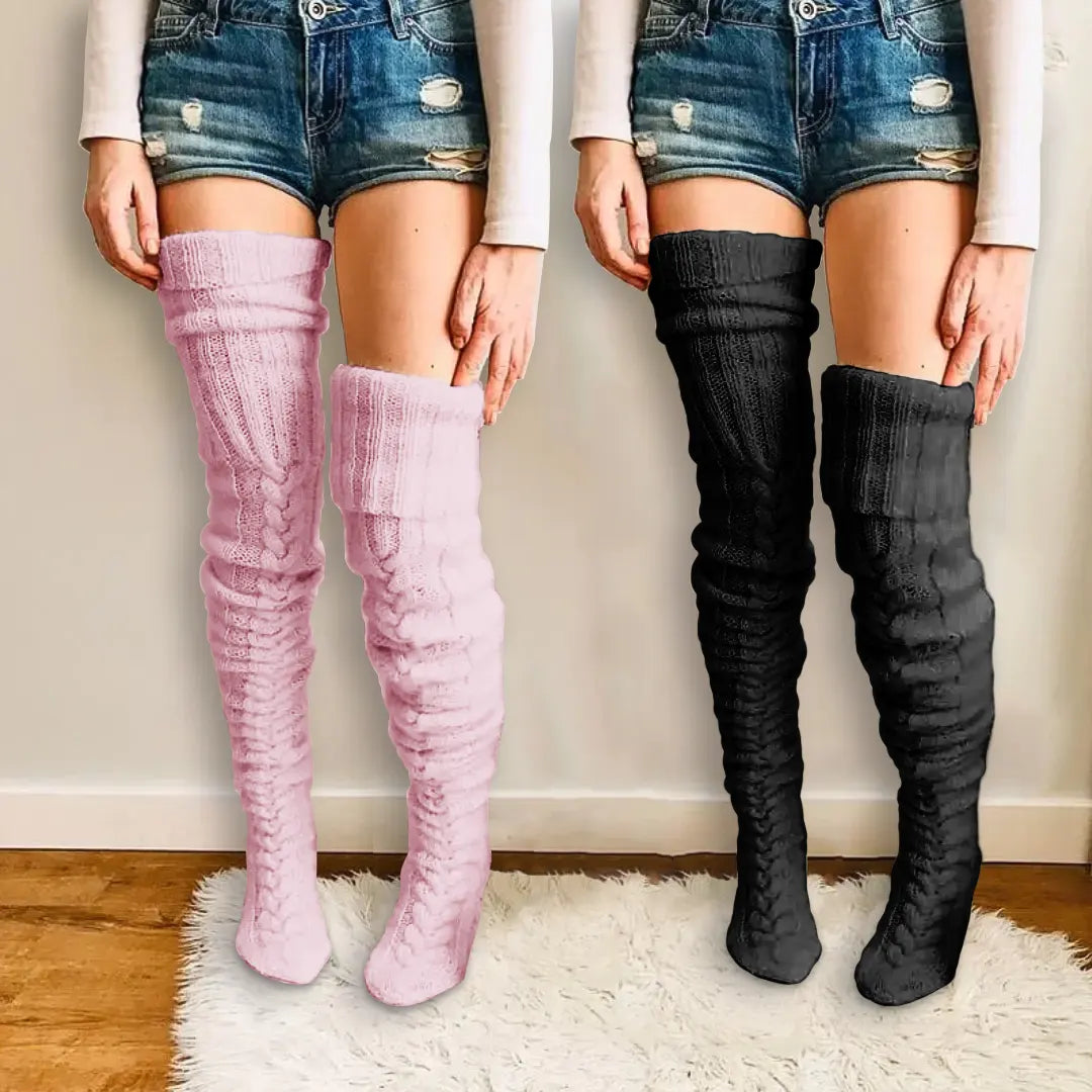 MySock | Tjocka lårhöga vinterstrumpor (1+1 Gratis)