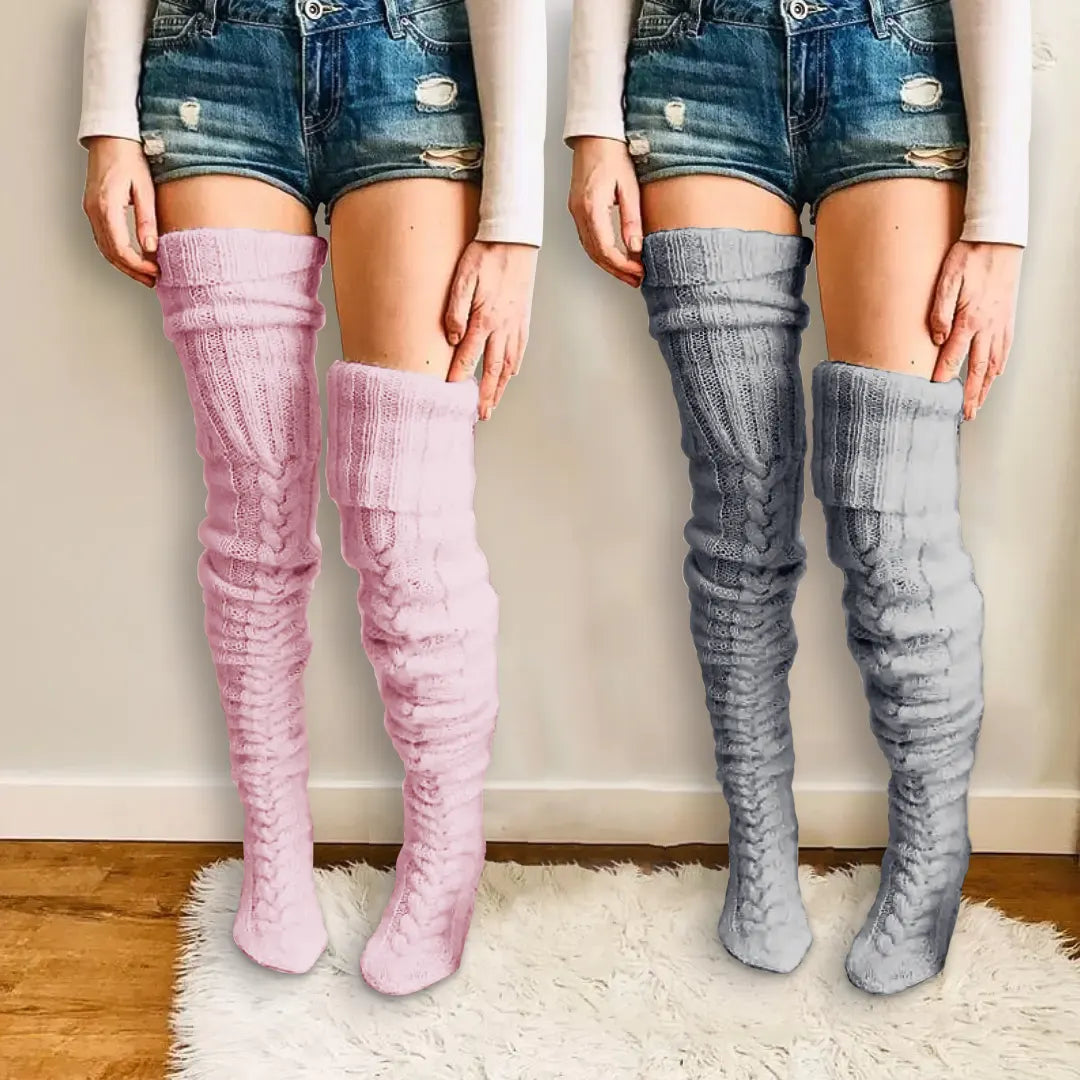 MySock | Tjocka lårhöga vinterstrumpor (1+1 Gratis)