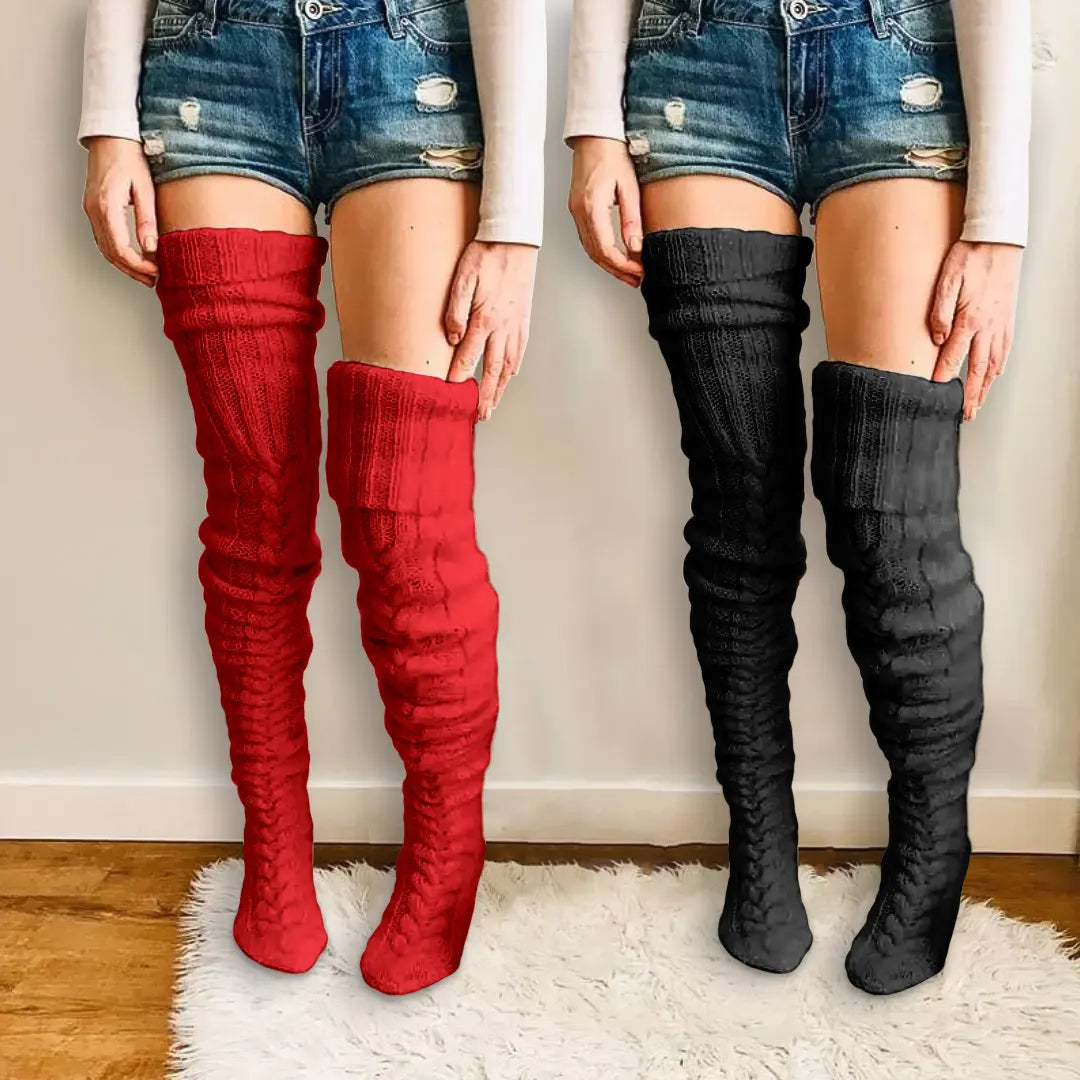 MySock | Tjocka lårhöga vinterstrumpor (1+1 Gratis)