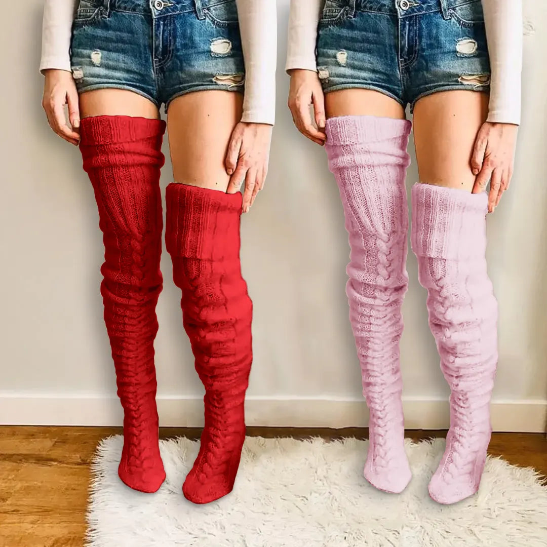 MySock | Tjocka lårhöga vinterstrumpor (1+1 Gratis)