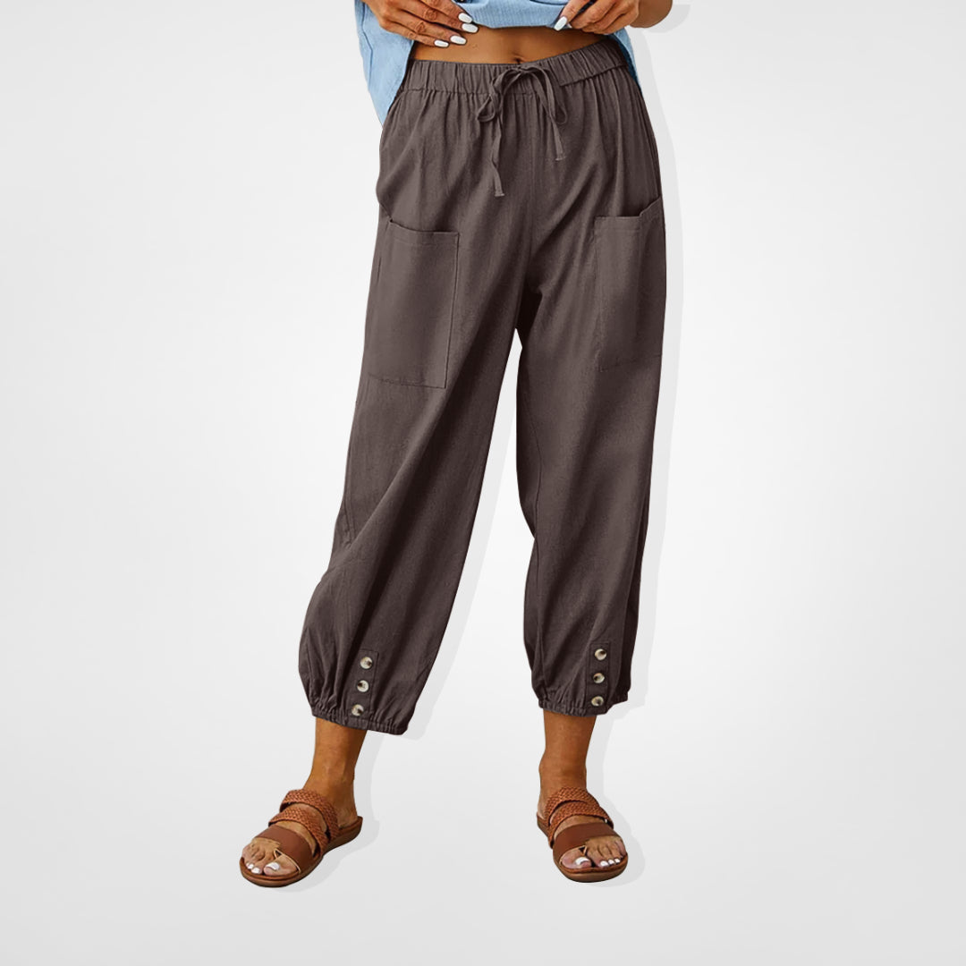 🔥 Nyhet, super REA 🔥 Women's Loose Straight Wide Leg Pants