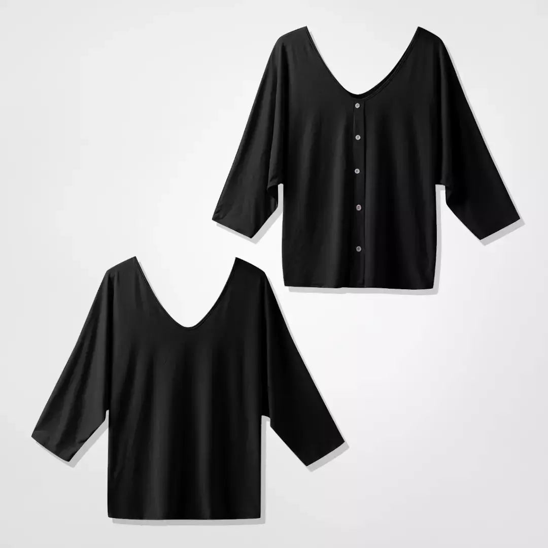 Plus size blus med lös passform