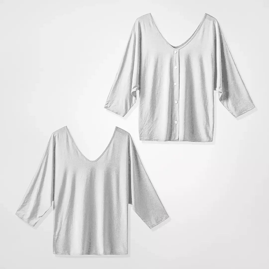 Plus size blus med lös passform