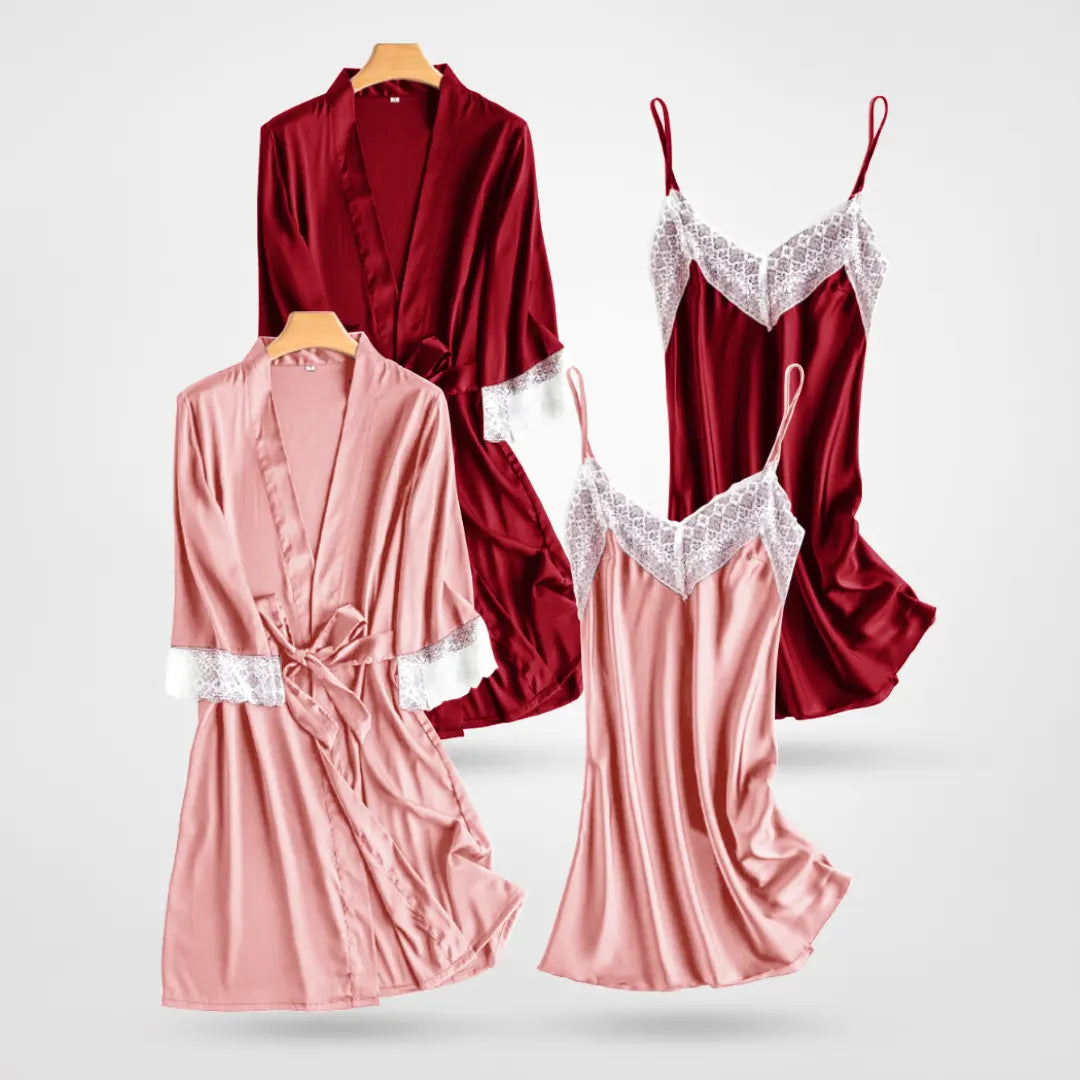 Mjuk och bekväm pyjamas med spets (1+1 Gratis)