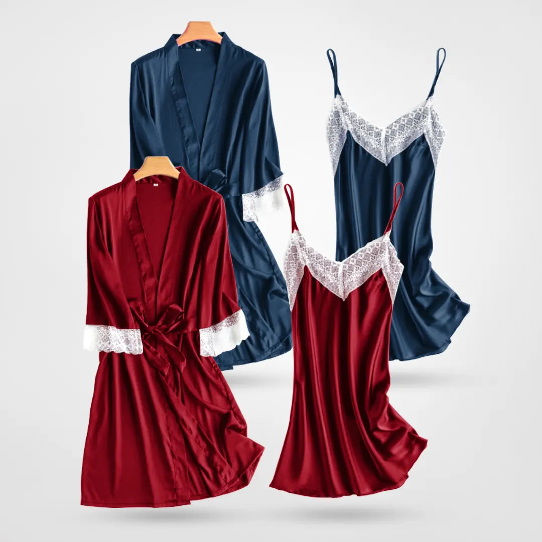 Mjuk och bekväm pyjamas med spets (1+1 Gratis)