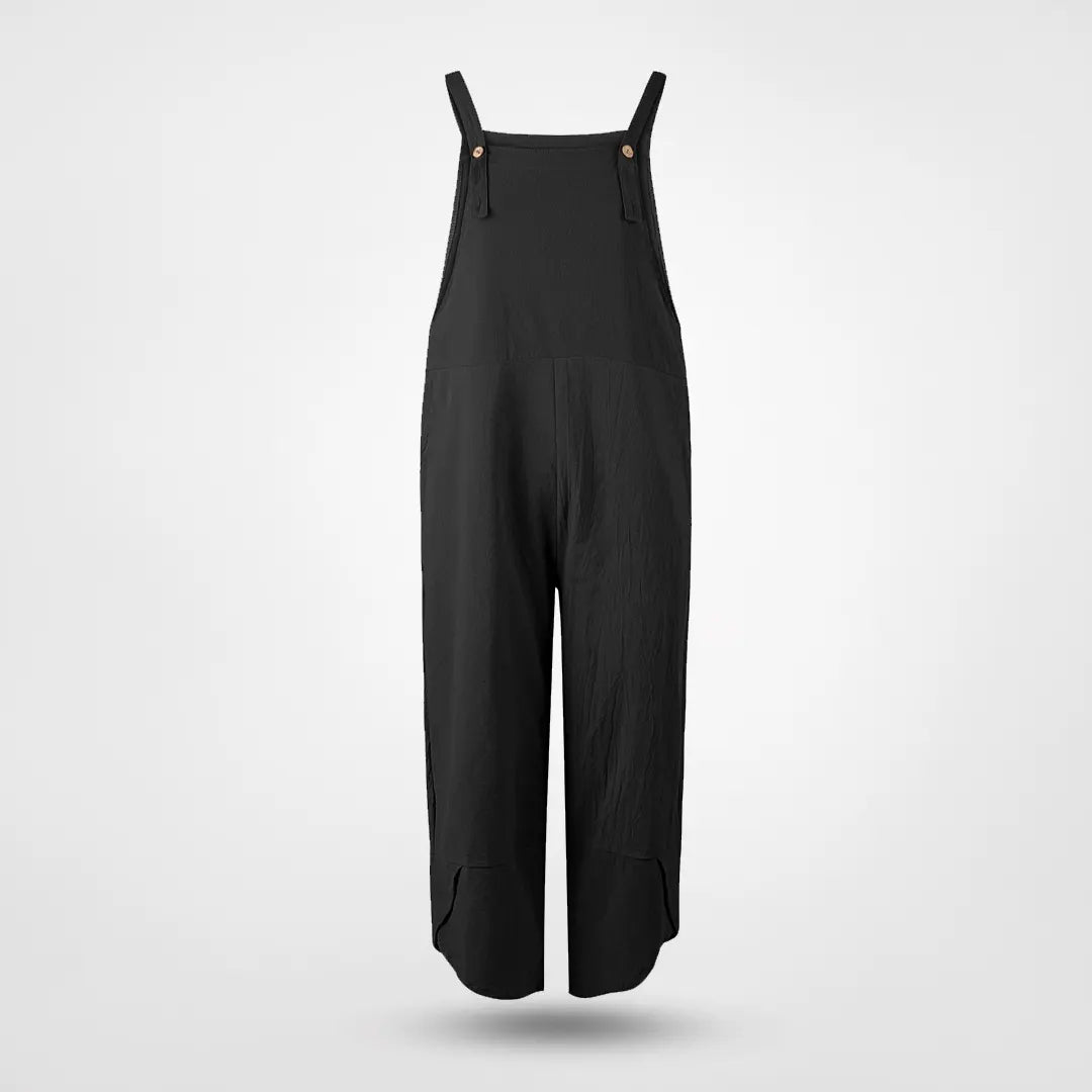 Enfärgad solid casual jumpsuit