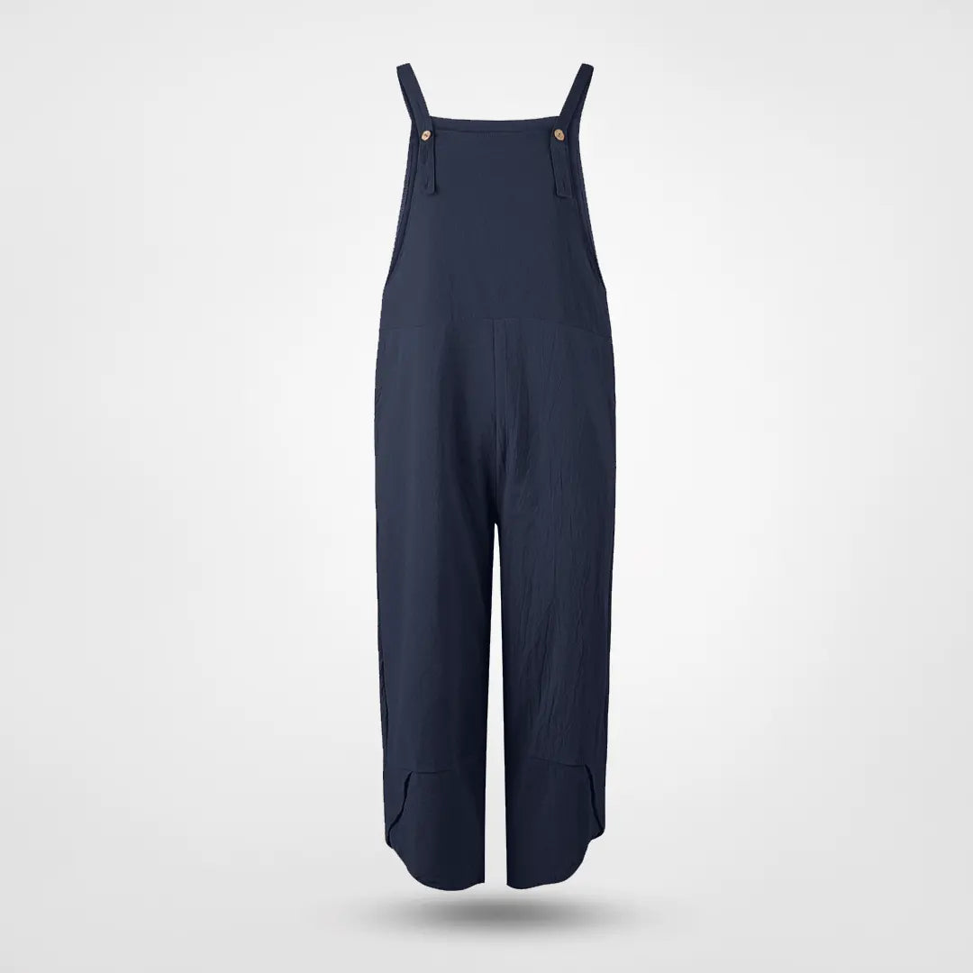 Enfärgad solid casual jumpsuit