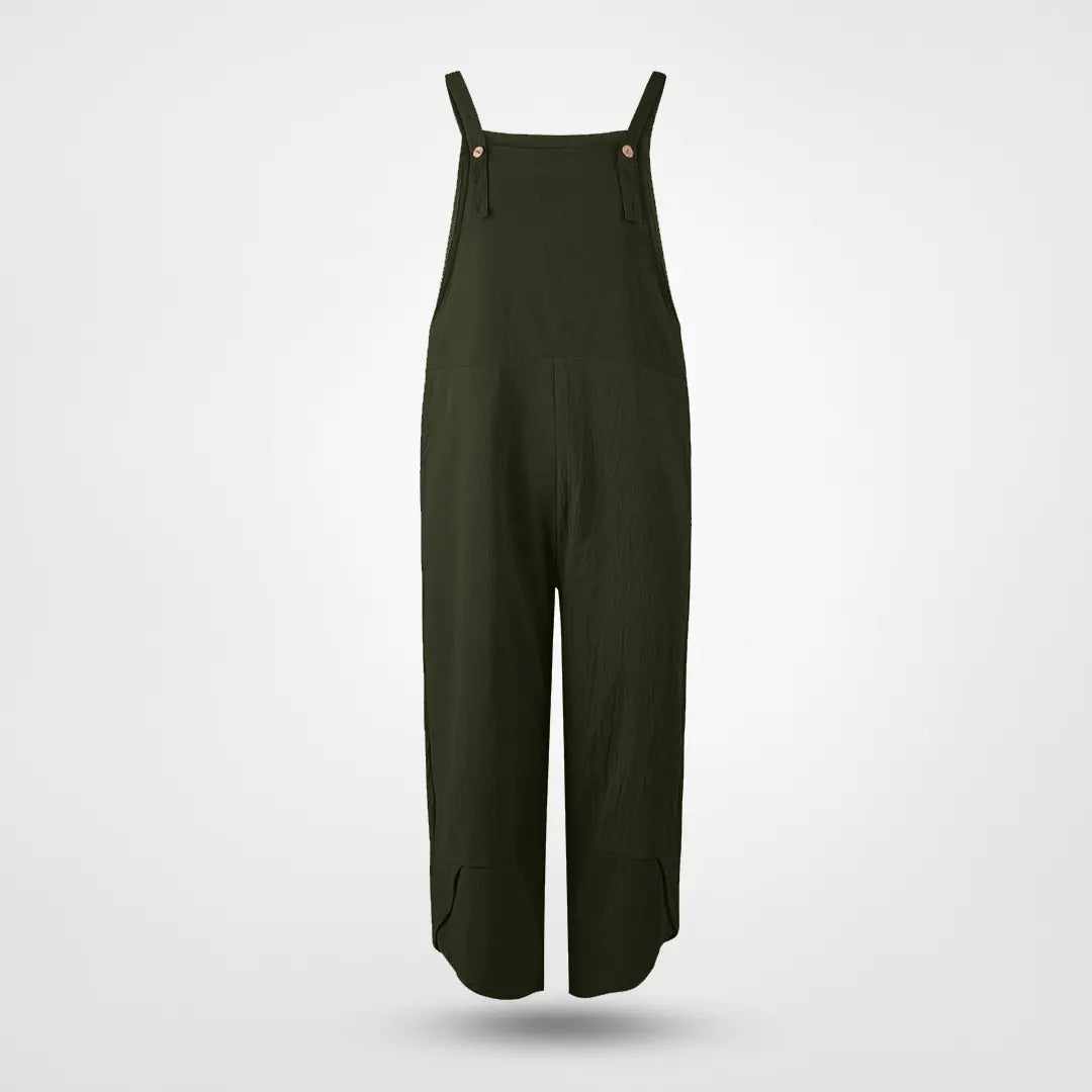 Enfärgad solid casual jumpsuit