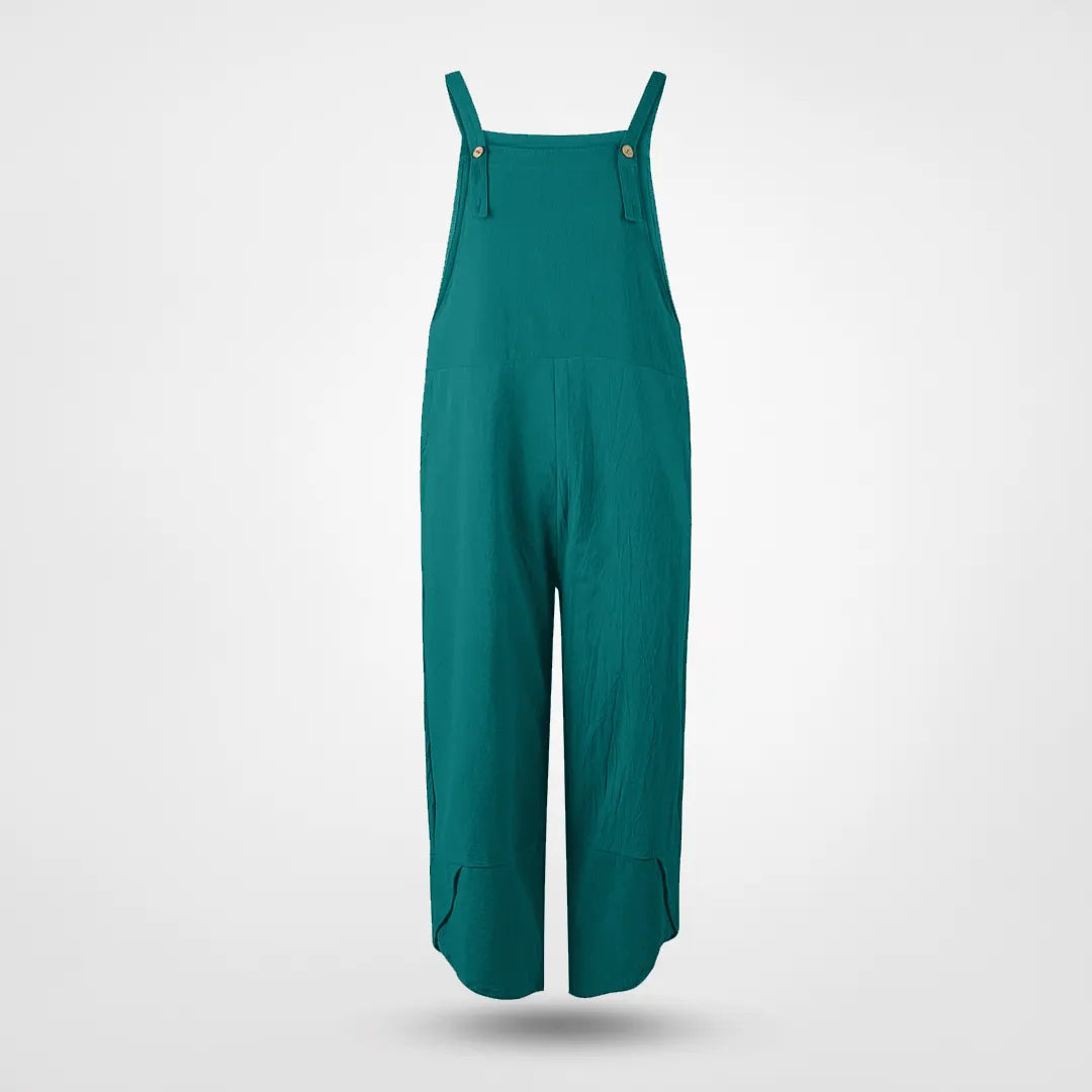 Enfärgad solid casual jumpsuit