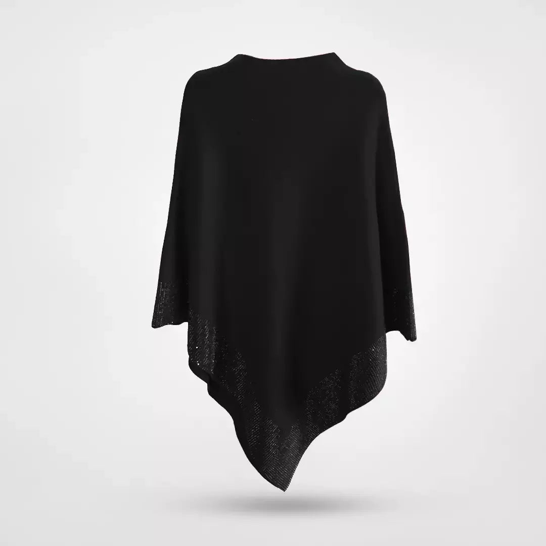 Mångsidig elegant höst poncho för kvinnor