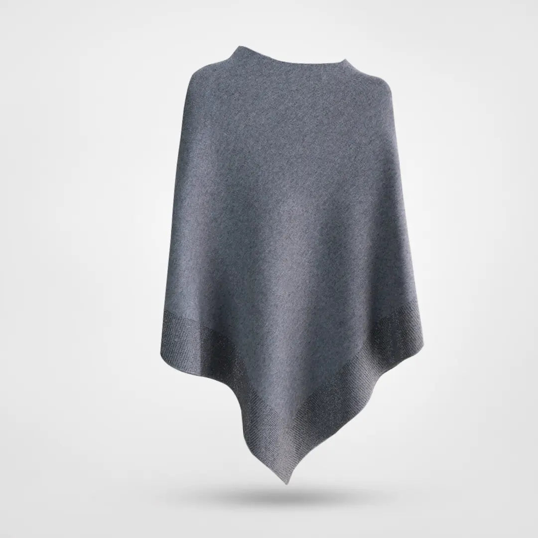 Mångsidig elegant höst poncho för kvinnor