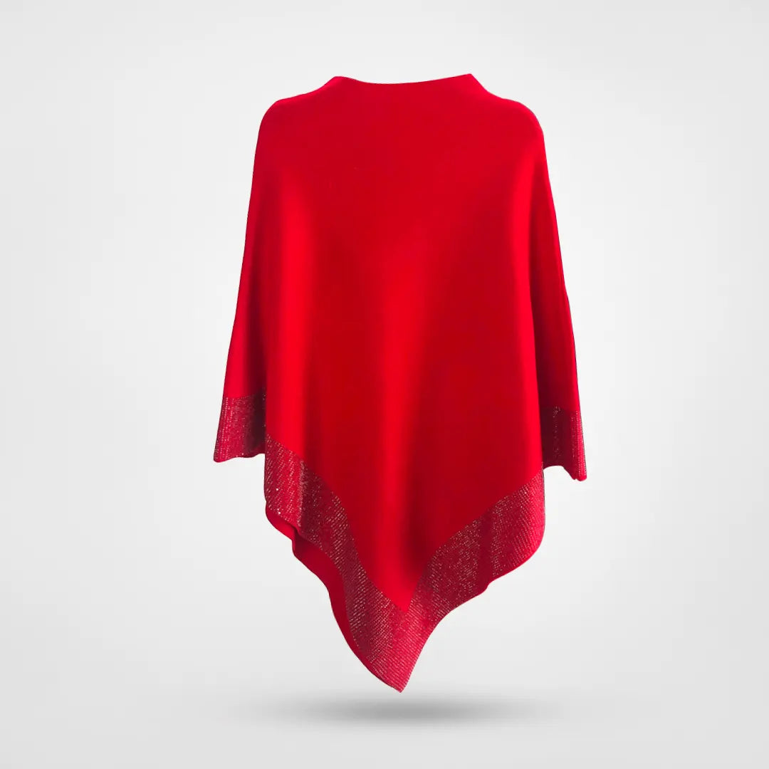 Mångsidig elegant höst poncho för kvinnor