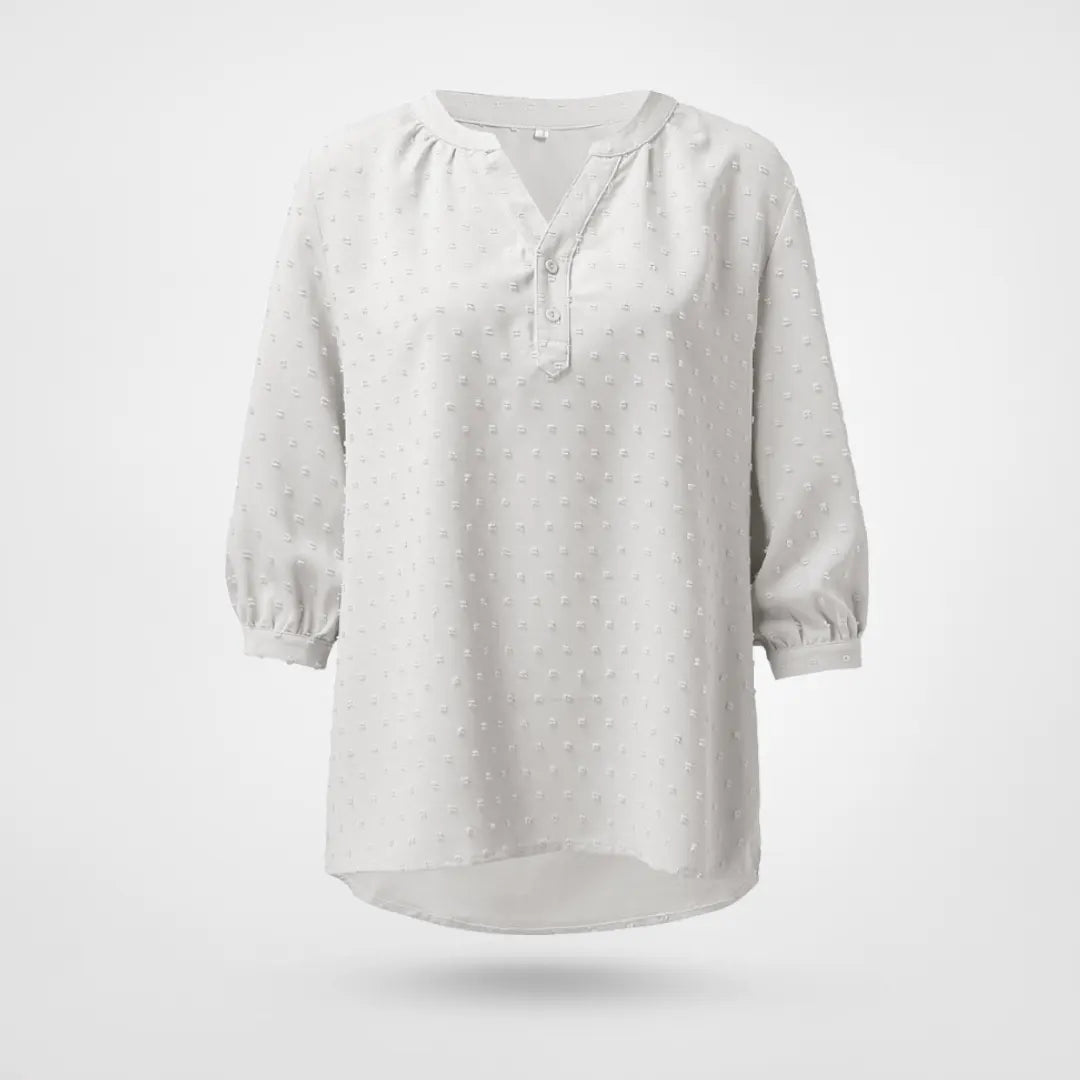 Yana | Blus med trekvartsärm och krage
