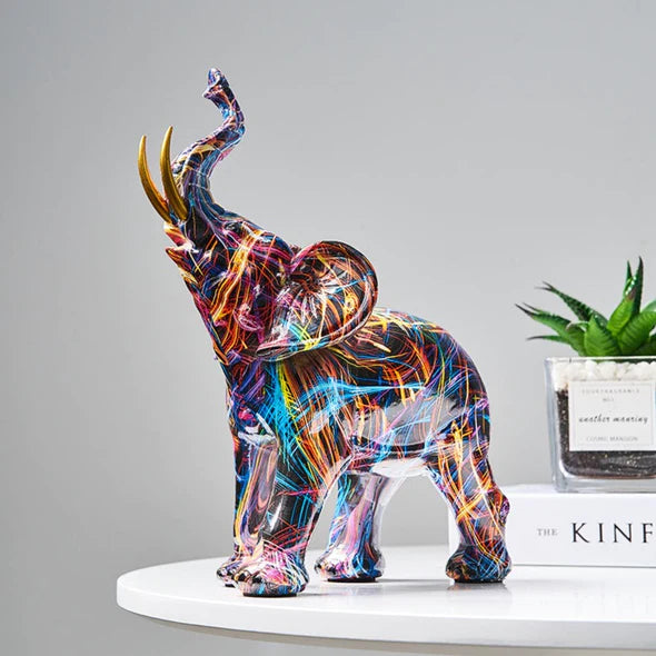 Kreativ graffiti elefant